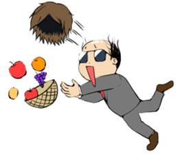 Cute Bald Head4(ENG) sticker #11694629