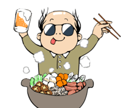 Cute Bald Head4(ENG) sticker #11694631