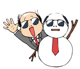 Cute Bald Head4(ENG) sticker #11694633