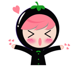 naughty fruits sticker #11694769