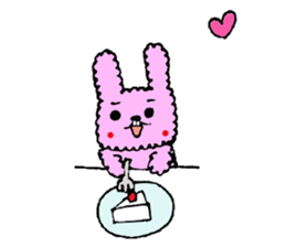 fluffy fluffy bunny sticker #11695320
