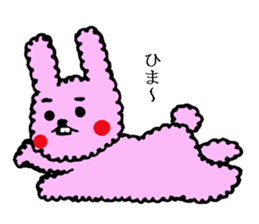 fluffy fluffy bunny sticker #11695323