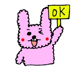 fluffy fluffy bunny sticker #11695325