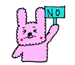 fluffy fluffy bunny sticker #11695326