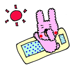 fluffy fluffy bunny sticker #11695327