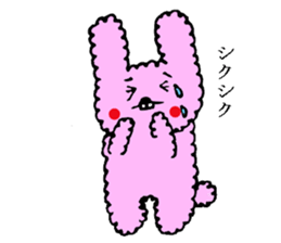 fluffy fluffy bunny sticker #11695336
