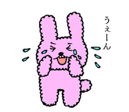 fluffy fluffy bunny sticker #11695337