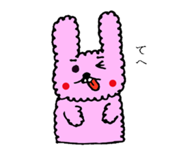 fluffy fluffy bunny sticker #11695338