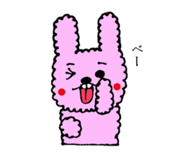 fluffy fluffy bunny sticker #11695339