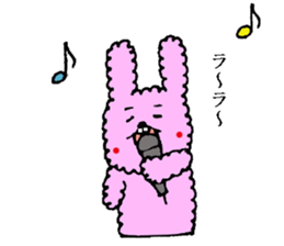 fluffy fluffy bunny sticker #11695340