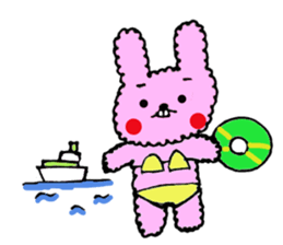 fluffy fluffy bunny sticker #11695342