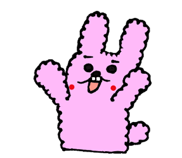fluffy fluffy bunny sticker #11695344