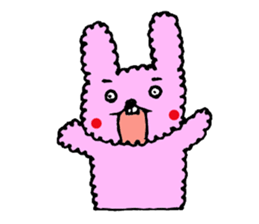 fluffy fluffy bunny sticker #11695345