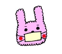 fluffy fluffy bunny sticker #11695347