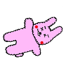 fluffy fluffy bunny sticker #11695348