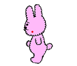 fluffy fluffy bunny sticker #11695350
