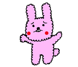 fluffy fluffy bunny sticker #11695353
