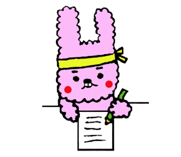 fluffy fluffy bunny sticker #11695354