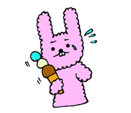 fluffy fluffy bunny sticker #11695355