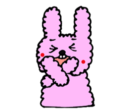 fluffy fluffy bunny sticker #11695358