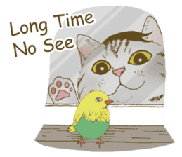 Hipster Meow (EN) sticker #11695801