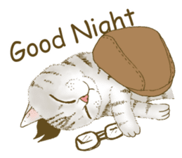 Hipster Meow (EN) sticker #11695803