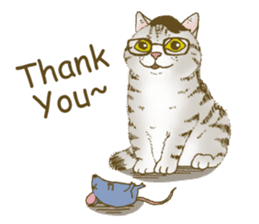 Hipster Meow (EN) sticker #11695806