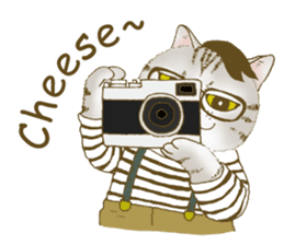 Hipster Meow (EN) sticker #11695809