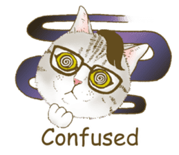 Hipster Meow (EN) sticker #11695813