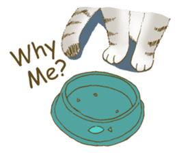 Hipster Meow (EN) sticker #11695815