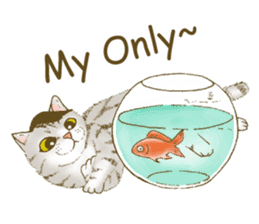 Hipster Meow (EN) sticker #11695816