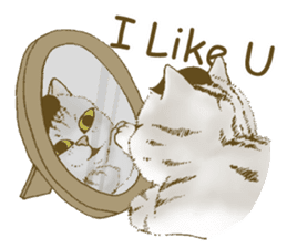 Hipster Meow (EN) sticker #11695817