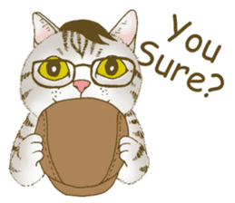 Hipster Meow (EN) sticker #11695819