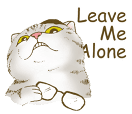 Hipster Meow (EN) sticker #11695820