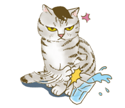Hipster Meow (EN) sticker #11695821