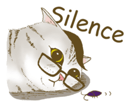 Hipster Meow (EN) sticker #11695825