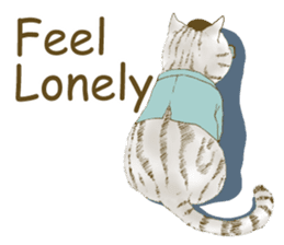 Hipster Meow (EN) sticker #11695826