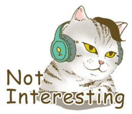 Hipster Meow (EN) sticker #11695827