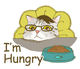 Hipster Meow (EN) sticker #11695830