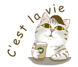 Hipster Meow (EN) sticker #11695831