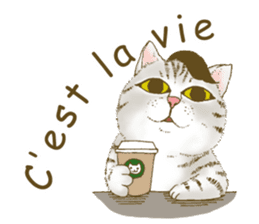 Hipster Meow (EN) sticker #11695831