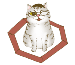 Hipster Meow (EN) sticker #11695832