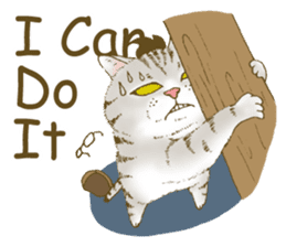 Hipster Meow (EN) sticker #11695836