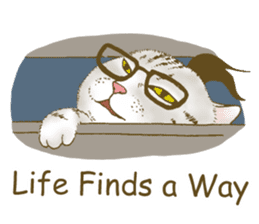 Hipster Meow (EN) sticker #11695837