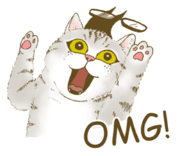 Hipster Meow (EN) sticker #11695838