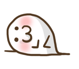 Japanese smiley Ghost sticker #11695969
