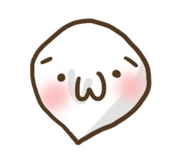 Japanese smiley Ghost sticker #11695975