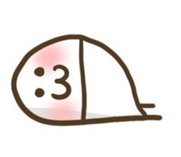 Japanese smiley Ghost sticker #11695981