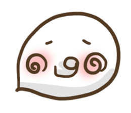 Japanese smiley Ghost sticker #11695986
