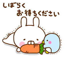 Rabbit Usahina with penpen 6 sticker #11696669